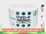 Smartbuy 4.7gb/120min 16x DVD-R Silver Inkjet Hub Printable Blank Media Data Record Disc (200-Disc)