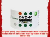 Smartbuy 4.7gb/120min 16x DVD-R White Thermal Hub Printable Blank Recordable Media Disc (200-Disc)