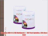 Memorex DVD-R 4.7GB Multipack 2 - 100 Pack Spindles 200 discs total