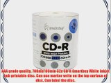 Smartbuy 700mb/80min 52x CD-R White Inkjet Hub Printable Blank Recordable Media Disc (3000-Disc)