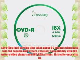Smartbuy 4.7gb/120min 16x DVD-R Logo Top Blank Data Video Recordable Media Disc (3000-Disc)