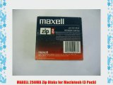 MAXELL 250MB Zip Disks for Macintosh (3 Pack)