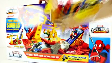 Spiderman Crane Capture Race Track Marvel Super Hero Motorcycle Spider-Man vs Electro DCTC