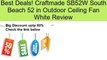 Craftmade SB52W South Beach 52 in Outdoor Ceiling Fan White Review