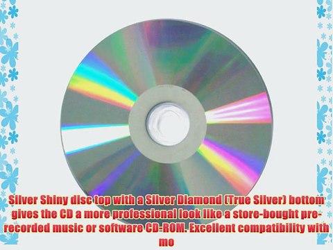 Smartbuy 700mb/80min 48x CD-R Shiny Silver Top Diamond Bottom Blank Recordable Disc (400-Disc)