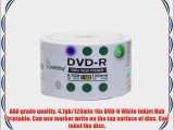 Smartbuy 4.7gb/120min 16x DVD-R White Inkjet Hub Printable Blank Media Recordable Disc (6000-Disc)