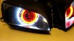 2003 - 2006 Honda CBR 600RR Projector Headlights BiXenon hid Dual Angel Eyes Halo By BKmoto