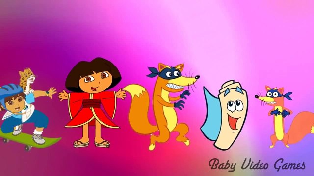 Dora the Explorer Kids Songs Nursery Rhymes - Daddy Finger Family cartoon music