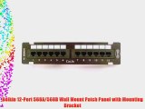 Belkin 12-Port 568A/568B Wall Mount Patch Panel with Mounting Bracket