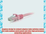 C2G / Cables to Go 04063 Cat6 Snagless Unshielded (UTP) Network Patch Cable Pink (150 Feet/45.72