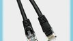 GadKo Cat5e Black Ethernet Patch Cable Round Snagless/Molded Boot 150 foot