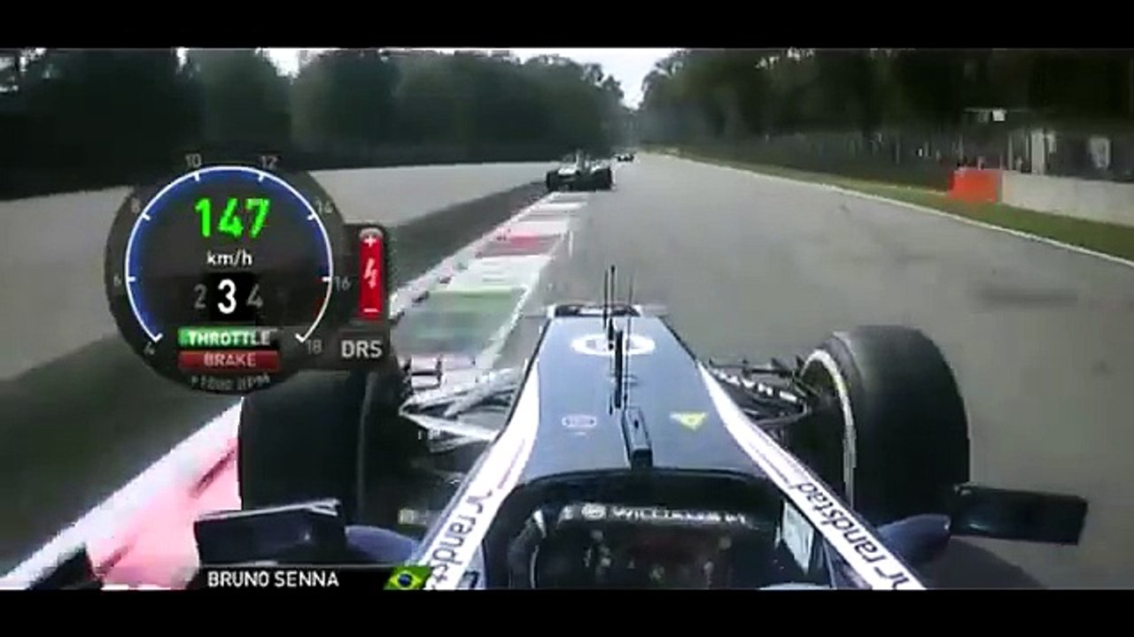 F1 2012 Bruno Senna vs Nico Rosberg Italian GP