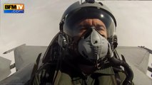 Répétitions du 14 juillet: les images de Christophe Delay dans le cockpit du Rafale