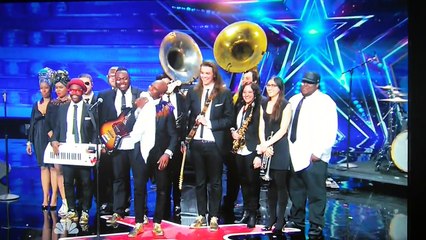 Alex Boye  performing on America's Got Talent