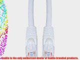 GadKo Cat5e White Ethernet Patch Cable Round Snagless/Molded Boot 50 foot