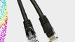 GadKo Cat5e Black Ethernet Patch Cable Round Snagless/Molded Boot 100 foot