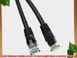 GadKo Cat6 Black Ethernet Patch Cable Round Snagless/Molded Boot 75 foot