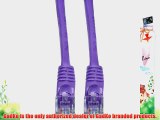 GadKo Cat5e Purple Ethernet Patch Cable Round Snagless/Molded Boot 50 foot