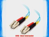 C2G / Cables to Go 01122 LC-LC  10GB 50/125 OM3 Duplex Multimode PVC Fiber Optic Cable Aqua