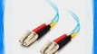 C2G / Cables to Go 01122 LC-LC  10GB 50/125 OM3 Duplex Multimode PVC Fiber Optic Cable Aqua