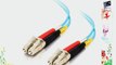 C2G / Cables to Go 01116 LC-LC  10GB 50/125 OM3 Duplex Multimode PVC Fiber Optic Cable Aqua