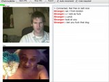 Chatroulette pranks with Creepy Old man playin with his dog....