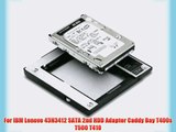 For IBM Lenovo 43N3412 SATA 2nd HDD Adapter Caddy Bay T400s T500 T410