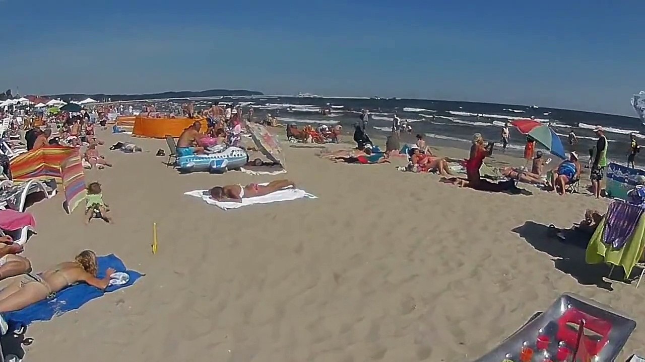 Sopot Beach by wearable camera