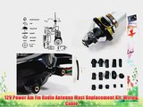 12V Power Am Fm Radio Antenna Mast Replacement Kit Wiring Cable