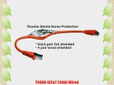 SF Cable 100FT Shielded CAT6 550MHz (SSTP) Molded Patch Cable Orange Color