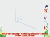 Kingzer Miracast Dongle WiFi Display TV Wireless Share Push Receiver EZCast EZAir White
