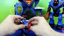 Disney Big Hero 6 Baymax saves Superman & Spiderman from Imaginext Darkseid DC Superhero Just4fun290