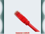 RiteAV - 40FT ( 12.2M ) RJ45/M to RJ45/M Cat5e Ethernet Crossover Cable - Red