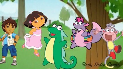 Dora the Explorer Children Songs Kids Nursery Rhymes | Daddy Finger Family