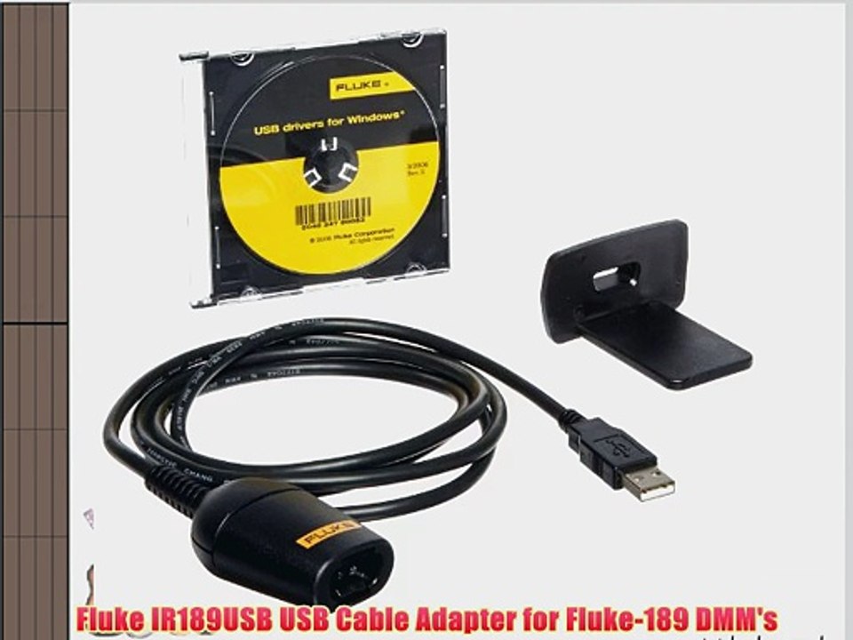 Fluke IR189USB USB Cable Adapter for Fluke189 DMM's video Dailymotion