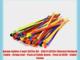 Aurum Cables 4 pair CAT5e Kit - 350 ft CAT5e Ethernet Network Cable - Crimp tool - Pack of