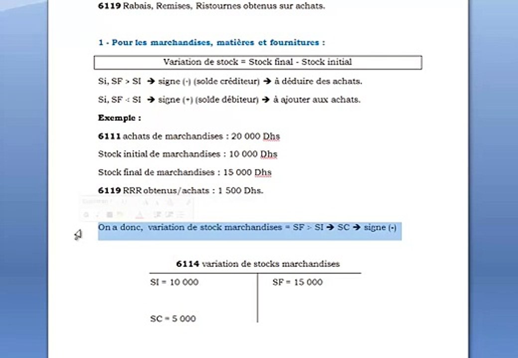 Comptabilité générale (Darija) : Comptes de Produits et Charges الجزء الثاني