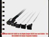 SIIG Mini-SAS SFF-8087 to 4x Right Angle SATA Fanout Cable (CB-S20B11-S1)