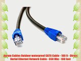 Aurum Cables Outdoor waterproof CAT6 Cable - 100 ft - Direct Burial Ethernet Network Cable