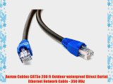 Aurum Cables CAT5e 200 ft Outdoor waterproof Direct Burial Ethernet Network Cable - 350 Mhz