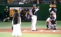 Girl from The Ring Throws Out First Pitch of Japanese Baseball Game