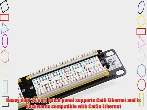 [UL Listed] Cable Matters? Rackmount or Wallmount 24-Port Cat6 RJ45 Patch Panel