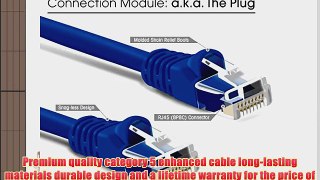 GearIt (20 Pack) 6 Feet Cat5e Ethernet Patch Cable - Computer LAN Network Cord Blue - Lifetime