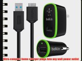 Belkin SuperSpeed Charger Kit with Micro USB 3.0 Cable for Amazon Fire Phone Galaxy Note Pro
