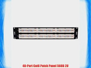 下载视频: Tripp Lite 48-Port 2U Rackmount Cat6 110 Patch Panel 568B RJ45 Ethernet(N252-048)