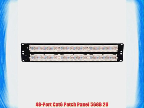 Tripp Lite 48-Port 2U Rackmount Cat6 110 Patch Panel 568B RJ45 Ethernet(N252-048)