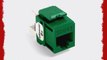 Leviton 61110-BV6 Extreme Quick Port Connector Green 25-Pack