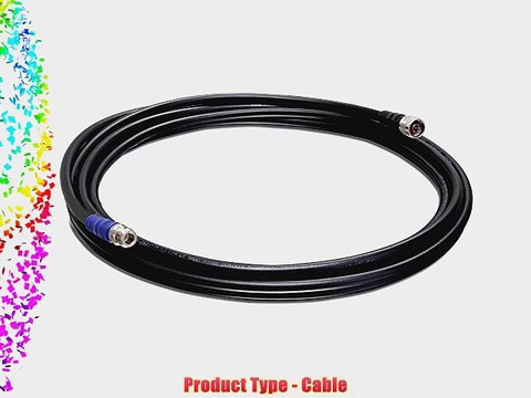 TRENDnet TEW-L406 N-Type Male to N-Type Female Weatherproof Cable (6 Meters / 19.6 Feet)