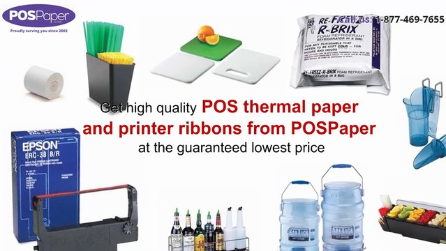 Get high Quality POS Thermal Paper & Printer Ribbons at Pospaper.com