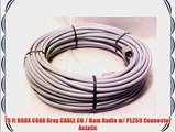 75 ft RG8X COAX Gray CABLE CB / Ham Radio w/ PL259 Connector Astatic